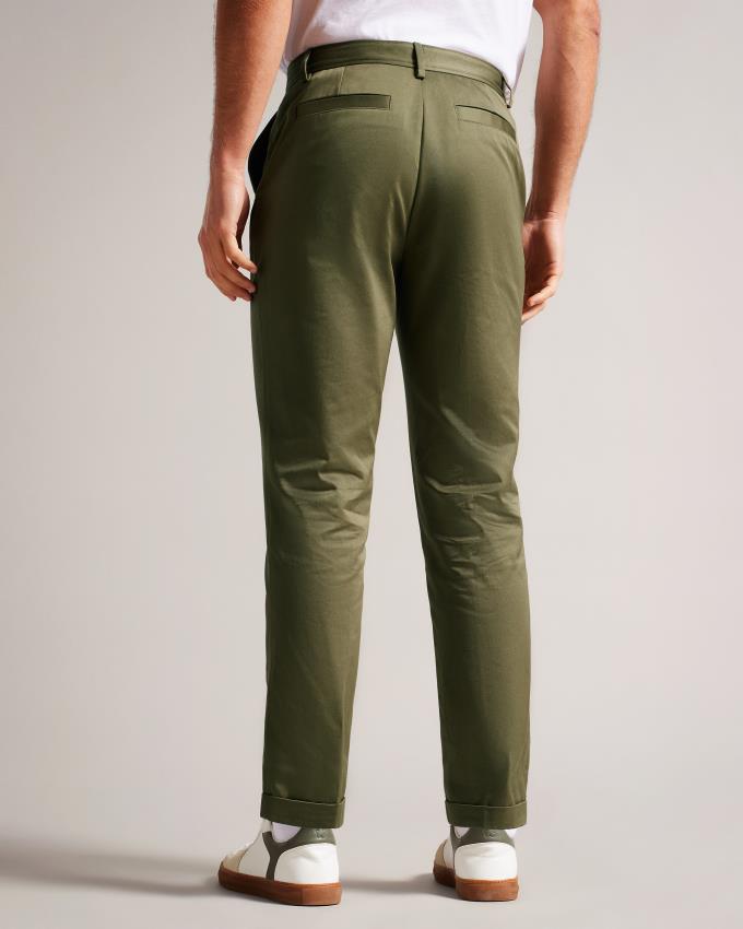 Pantalon Ted Baker Slim Fit Twill Vert Foncé Homme | QQU-70945366